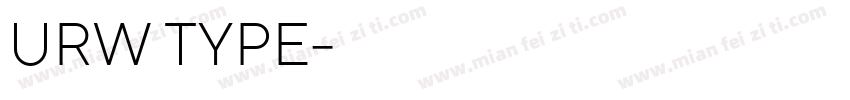 URW TYPE字体转换